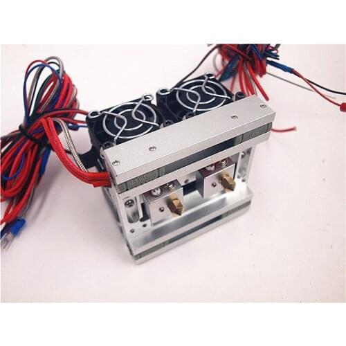 SWMAKER 1set MK9 dual Extruder Assembly full kit 1.75mm Nema 17 motor Replicator type 3D printer clone carriage kit