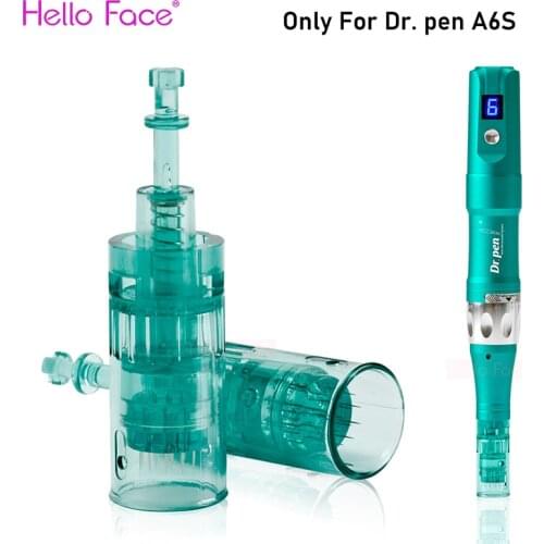 10 PCS Dr Pen Ultima A6S Cartridges Bayonet Slot Microneedling Pen Disposable Replacement Parts 11 16 24 36 42 Nano needle