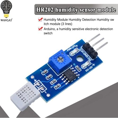 HR202 Humidity Detection Sensor Module DC 3.3V-5V LM393 Chip (3 wire system)