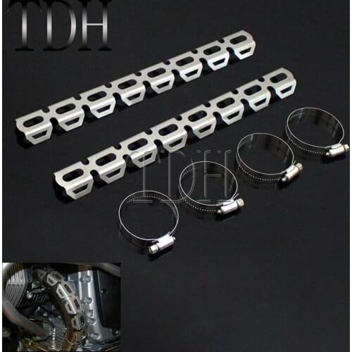 Motorcycle Exhaust Pipe Header Wrap Guard For BMW F800 700GS 650GS R1150GS R1100GS Yamaha XT660R XT1200Z Triumph Tiger 955/1050i