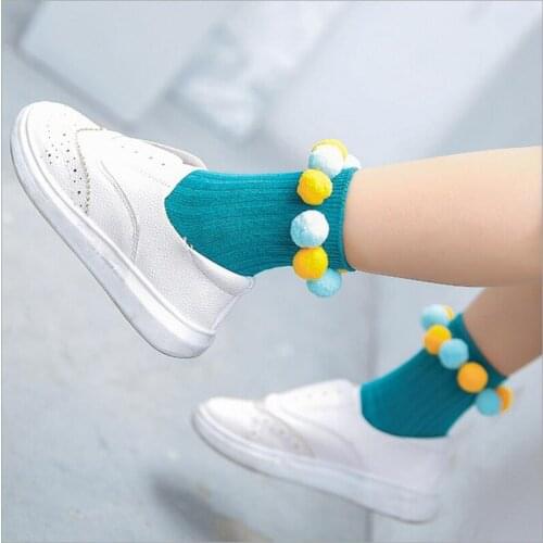 10 Colors big kids socks Coral Fleece ball around Socks Baby Newborn spring socks Girl Boy Casual short Socks 0 to 10t