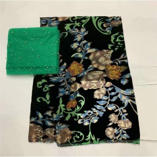 New fashion silk velour fabric textile jacquard high quality velour fabric with swiss voile lace tissu for ladies dress! LXF587