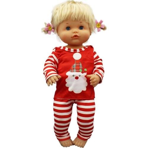 2020 New Christmas pajamas Doll Clothes Fit 42cm Nenuco Doll Nenuco su Hermanita Doll Accessories