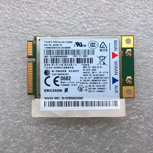 New Ericsson F5521GW Gobi3000 3G WWAN Card For THINKPAD-TABLET, FRU 04W3776