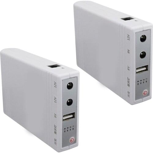 63HD Portable UPS Battery Backup for Camera Mobile Phone 5/9/12V Emergency Power Bank USB Charger UPS Battery Backup