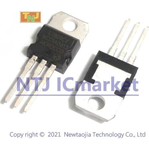 50 PCS L7809CV TO-220 LM7809 L7809 7809 9V 1.5A Positive voltage regulators