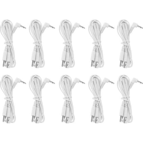 Massage Instrument Manual Massage Tool / bag DC 2.5mm 1.2m 2‑In‑1 Pin Type Electrode Lead Wires Cable for TENS Unit