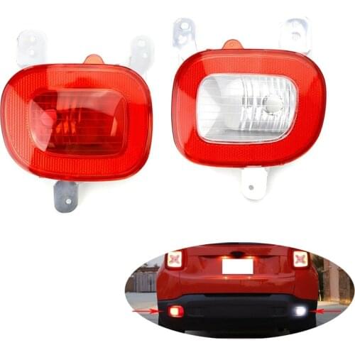 Car Rear Left & Right Bumper Brake Light Reflector Set for Jeep Renegade 2015- 68255513AA 68255514AA 68255509AA