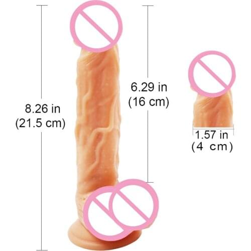 Super Soft Big Realistic Dildo Male Artificial Penis Suction Cup Sex Toys for Women Vagina Masturbator Adult Sex Products
