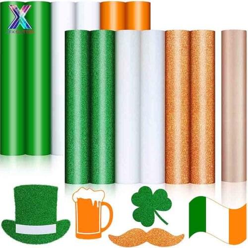 XFX HTV Free Shipping 12 Sheets 25x30.5cm Heat Transfer Vinyl Iron on Vinyl Heat Press Machine Cutting Plotter HTV T-shirt DIY