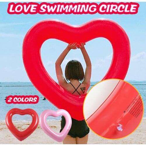 Water Inflatable Floating Bed Underarm Swimming Ring Adult Mount Child Float Lifesaving Love Swimming Ring Floating Row #GH