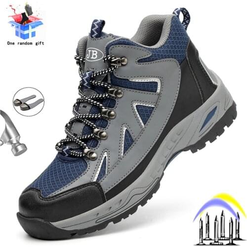 Safety Shoes Men Indestructible Work Outdoor Boot Steel Toe Cap Puncture-Proof Anti-smash High Quality Keep Warm Sneakers