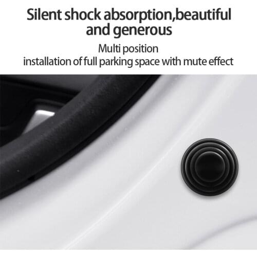 10Pcs Universal Car Door Shock Absorbing Gasket Trunk Sound Insulation Pad Thickening Shockproof Cushion Stickers Accessories