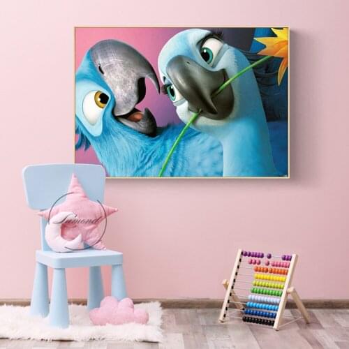 5D DIY Diamond Painting "cartoon Bird" Rhinestone Three-dimensional Mosaic Cross Stitch Home Decoration Painting Gift