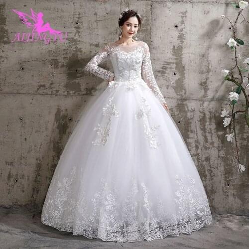 AIJINGYU Plus Size Dress Suzhou Perfect Gowns Beautiful Lace For Sale Hot Ball Queen Bridal Simple Gown Wedding Toast