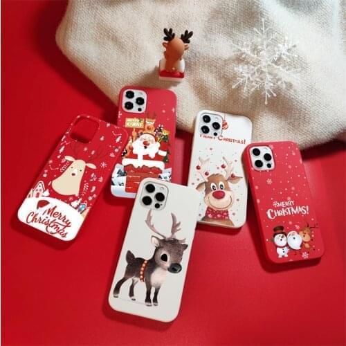 Christmas Phone Case for Huawei P40 Lite E P30 Pro P20 Honor 20i 10 8X 9X 8A 10i Mate 20 10 Lite Y9 Y7 Y6 Soft TPU Deer Cover