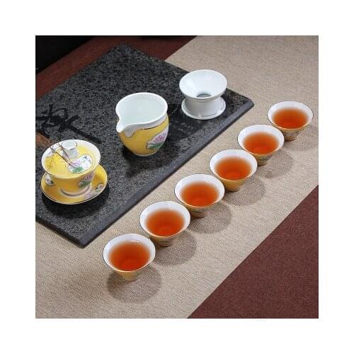 Jingdezhen Handmade Silk Flower Tea Set Blue And White Porcelain Teapot Cover Bowl Teacups Kung Fu Black Tea Pu-erh Teaware Gift