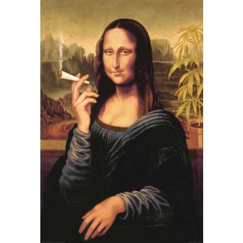 Home Decor Mona Lisa - Joint-Silk Art Poster Wall Sticker Decoration Gift