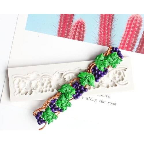 Grapevine Lace Mould Fondant Cupcake Molds Silicone Mold Sugar Candy Chocolate Gumpaste Mould Cake Decorating Tools