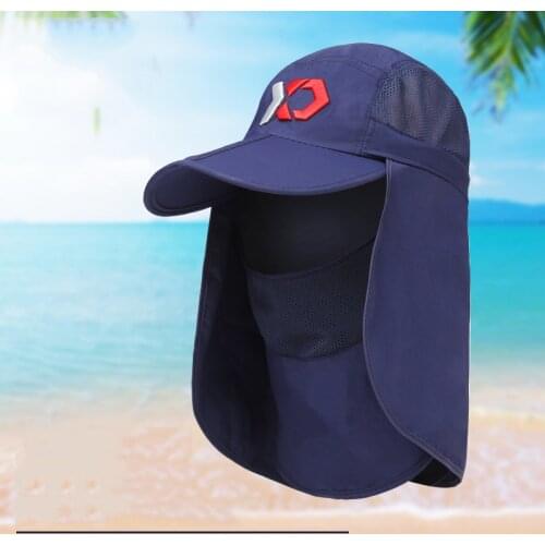 Outdoor Sun Protection Fishing Cap Fishing Hat with Neck Flap Mens Sun Protection Cap Sun Cap Quick Dry Baseball Cap