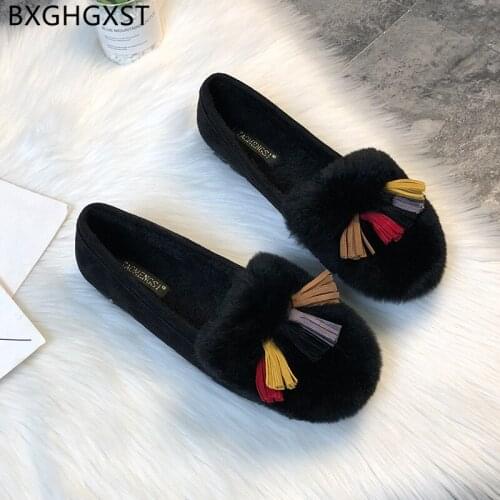 Round Toe Loafers Women Shoes Casual Luxury Brand Flat Shoes Women Slip on Shoes for Women 2021 Tassel Zapatos De Mujer 2021