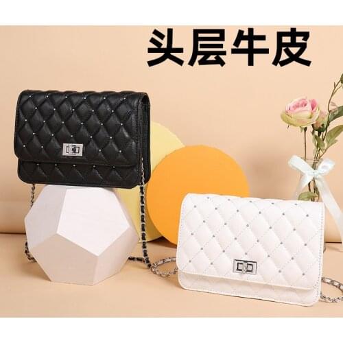 Small Messenger Chain Bag For Women 2021 Leather Ladies Black Crossbody Bags Designer Luxury Woman Summer Shoulder Modis