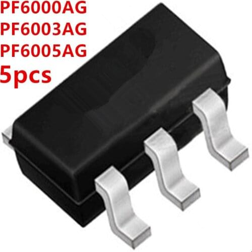 5pcs 100% New PF6000AG PF6003AG PF6005AG 6000A 6003A 6005A SOT23-6 Chipset