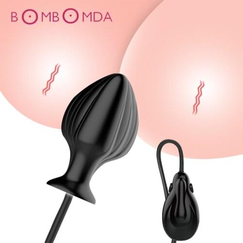 Inflatable Vibrating Anal Plug Anal Sex Toy With Pump Dildo Butt Plug Dildo Anus Dilator Prostate Massage Anal Ball Plug For Men