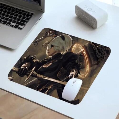 New NieR Automata Mousepad Cute Kawaii Pc Computer Gaming Accessories Mouse Mat Mouse Pad Gamer Non-slip Mausepad Deskmat 60x30