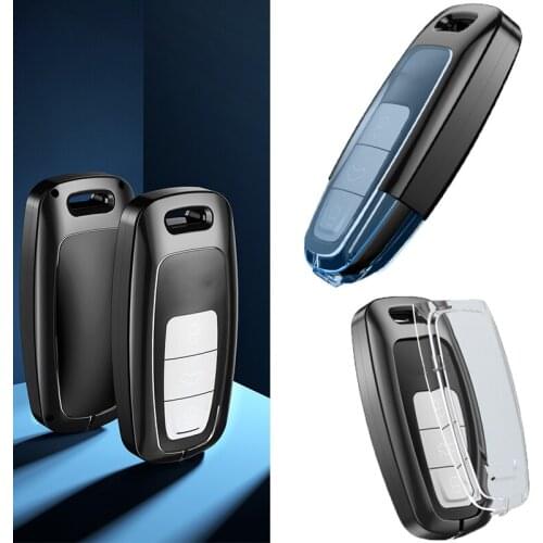 New style Remote Key Fob Case For Audi A4L A6L Car Styling Key Protection Keychain Key Accessories Protector key-chain For Cars