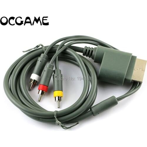 OCGAME 5pcs/lot 1.8M Game Console to Display Component Video Cable HD TV Audio Video AV Cable Cord RCA for Xbox 360