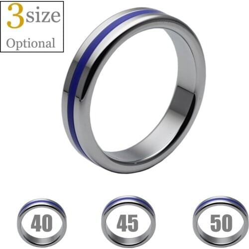 Silvery Aluminium Alloy Cock Ring for Men 40mm/45mm/50mm Metal Cockring Penis Delay Ring Erection Ring