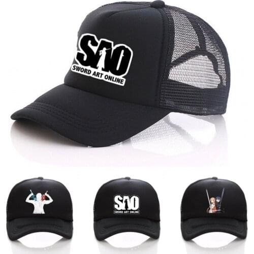 Anime sword art online hat Printing Sport Hat Sun Hat unisex Accessories Cosplay Hip-Hop Fashion Boy Girls cap