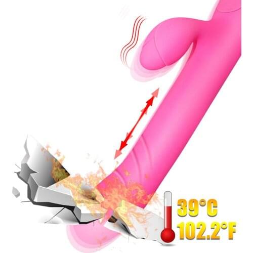 Vibrating Sex Toys Female Warming Magnetic Shock with Phone Control Thrusting Long Thin Dildo Vibrator for Women