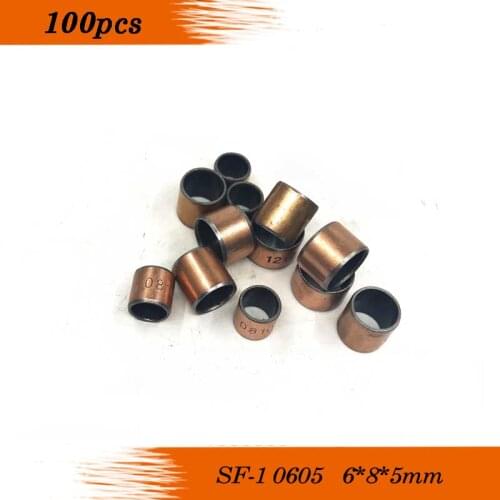 High quality SF-1 0605 6*8*5 oilless bush DU Self-lubricating bushing Sintered bush Size 6x8x5mm