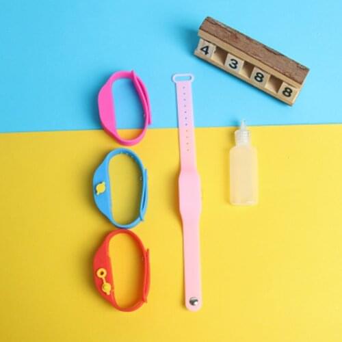 1pcs Wristband Hand Sanitizer Dispenser Wristbands Hand Dispenser Pumps Disinfectant Silicone Bracelet Dispenser Distributor