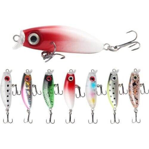 1 Pcs Japanese Style Bait Small Lures for Fishing Lure 4.3cm3g Slowly Sinking Minnow Mini Hard Bait for Perch Trout