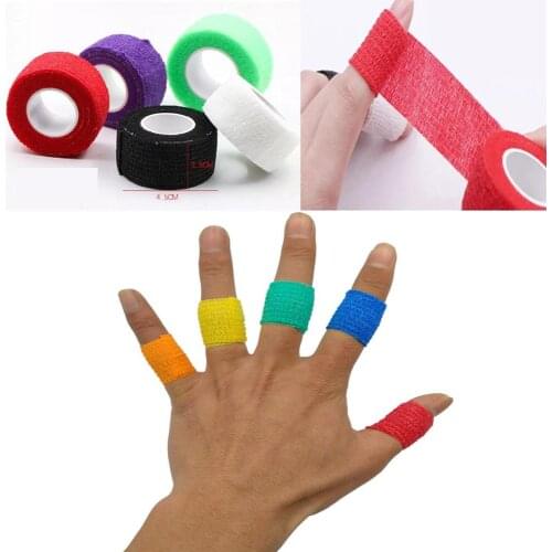 2.5CMx4.6M Finger Self Adhesive Bandage Elastic Cohesive Flexible Bandage Non-woven Bandage Sport tape Adhesive Elastic Bandage