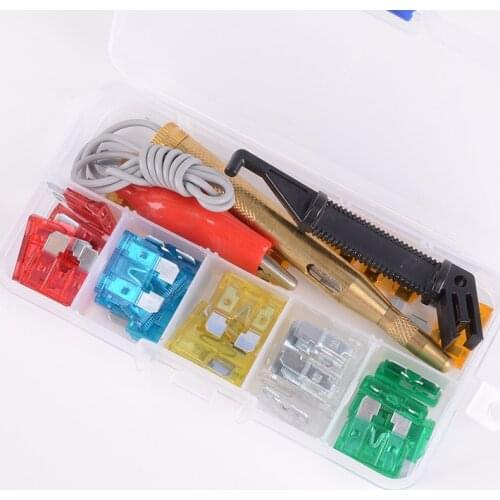 30PCS Car Fuses 5A 10A 15A 20A 25A 30A Amp with Box Clip Assortment Auto Blade Type Fuse Set Truck