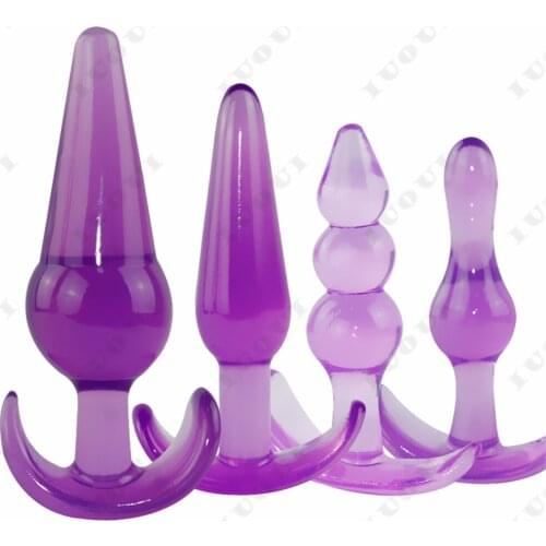 IUOUI 4 Size Anal Plug Silicone Anale Cекс Анальная Пробка Stimulator Goods for Adults Anal Sex Toys Aнальные Игрушки