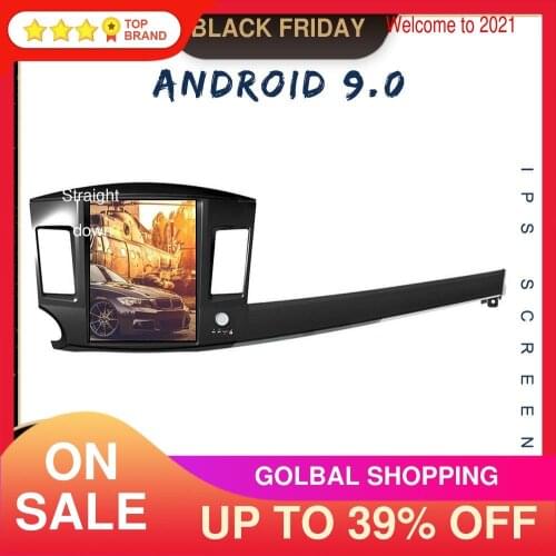 Android 9 128GB Tesla Style Car GPS Navigation For Mitsubishi EVO 2007-2017 Car Head Unit Multimedia Player Radio Tape Recorder