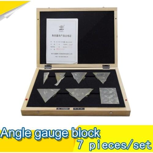 Angle Gauge block 7 pieces /set class 2 Metric gauge Universal angle ruler Combination suit gage block