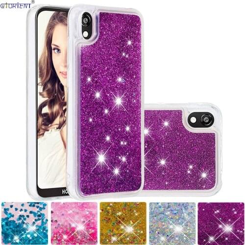 Bling Glitter Cover for Huawei Y5 2019 Honor 8S Cute Dynamic Liquid Fitted Case KSE-LX9 AMN-LX9 KSE LX9 AMN Silicone Soft Cases