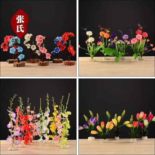 Plate decoration flowers and plants simulation sashimi plate dishes creative artistic small ornaments hotel flowers