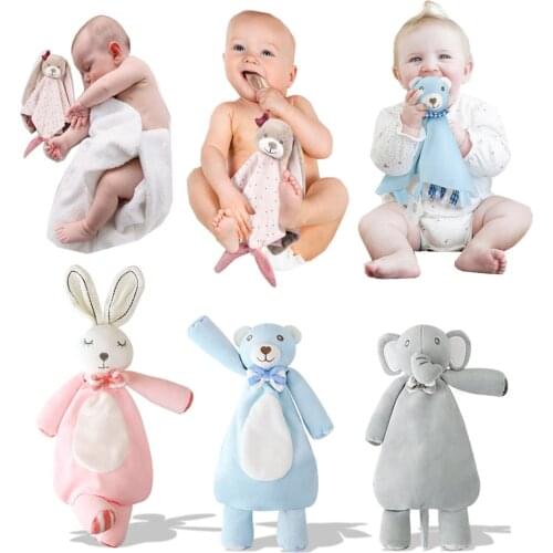 Baby Comforter Toy Bunny Plush Sleeping Toy Baby Appease Towel Soft Stuffed Animals Plush Toys For Babies Baby Toys 0 12 Months