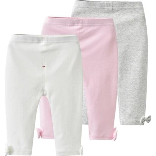 Auro Mesa Little Baby and Toddler Girls Cotton Leggings Pants Bowknot Baby Trousers