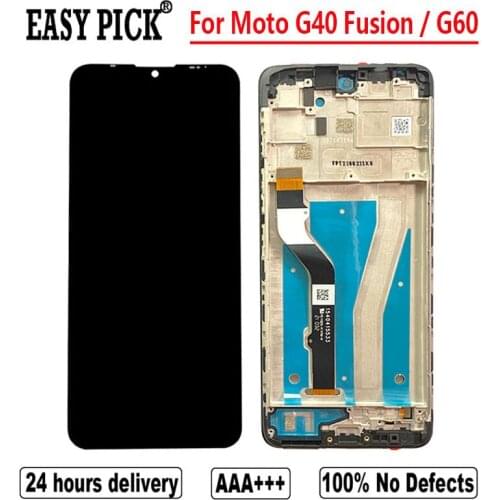 For Motorola Moto G40 Fusion PANV0001IN /0005 / 0009 LCD Display Touch Screen Digitizer Assembly For G60 PANB0001IN PANB0013IN