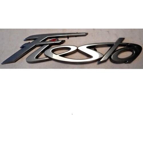 " Fiesta " Chrome ABS Car Trunk Rear Number Letters Badge Emblem Decal Sticker for Ford Fiesta