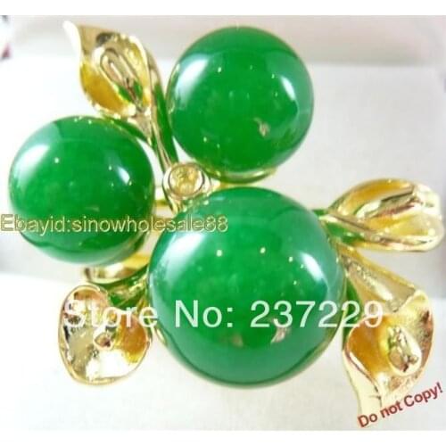 Hot selling>@@ Wholesale price S ^^^^Noblest 2017 nature green Natural stone ring -Bride jewelry good