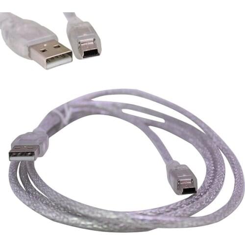 IPOD CHARGER TOOL CABLE USB 5 PINOUTS WIDE 1.5 METERS TRANSPARENT POWERMASTER (SL-UK5)